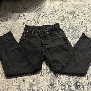 Zara black mom jeans